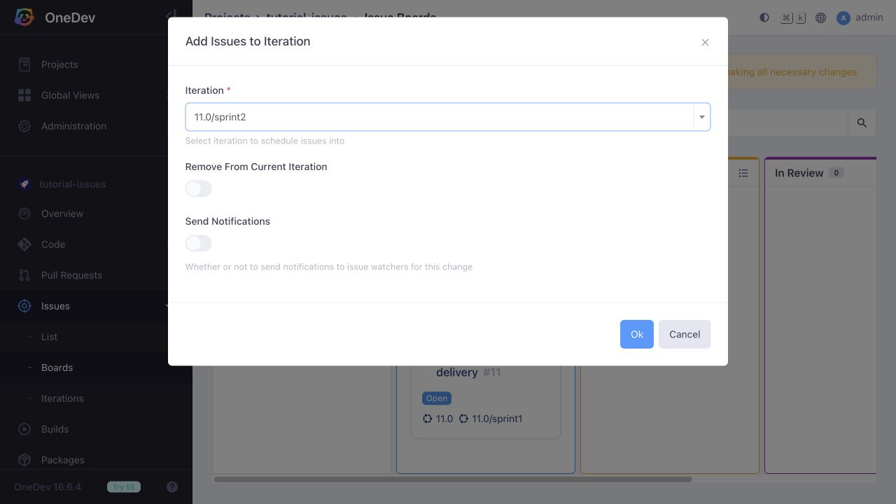 Add issues to the next iteration while retaining the old assignment