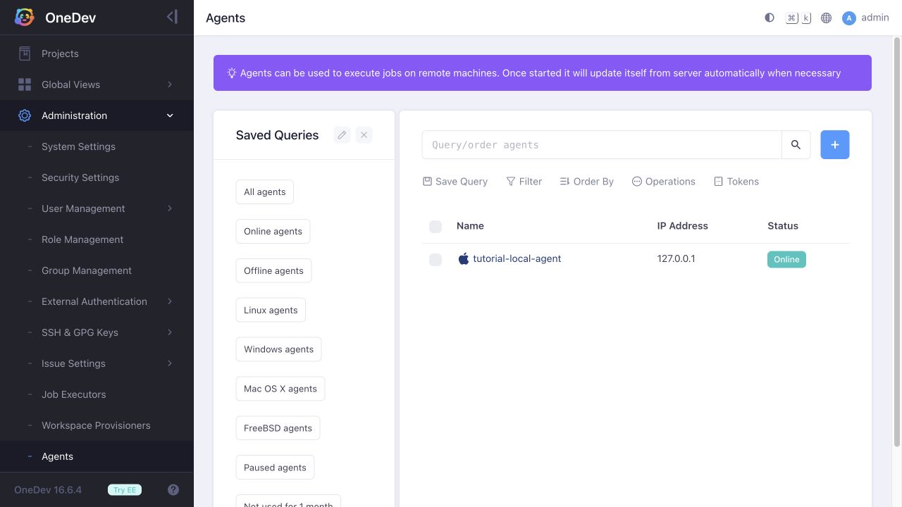Online macOS agent