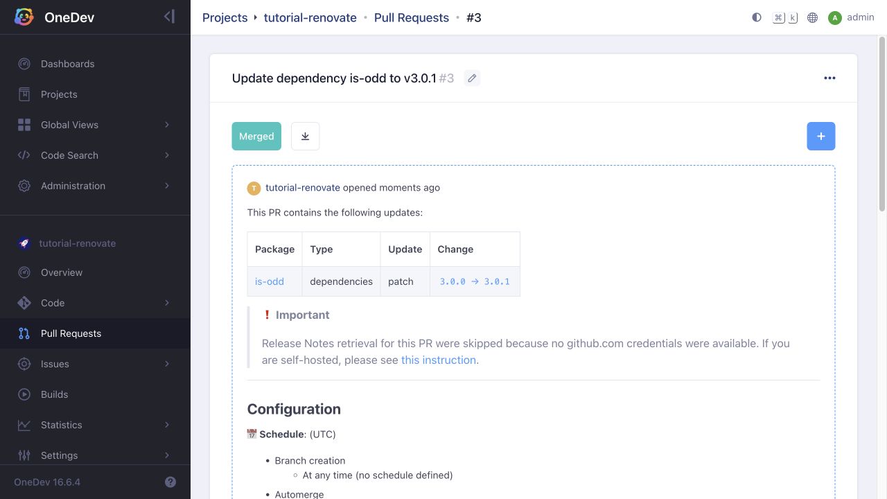 Automatically merged patch update without optional GitHub release notes
