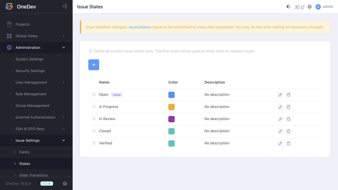 Custom State Verified