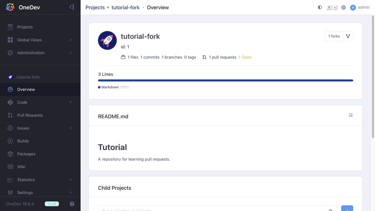 fork repo