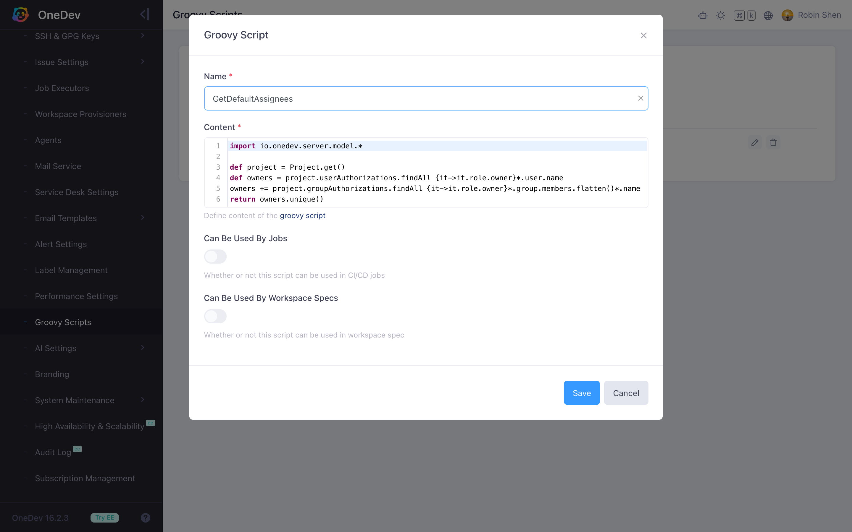 Groovy Script