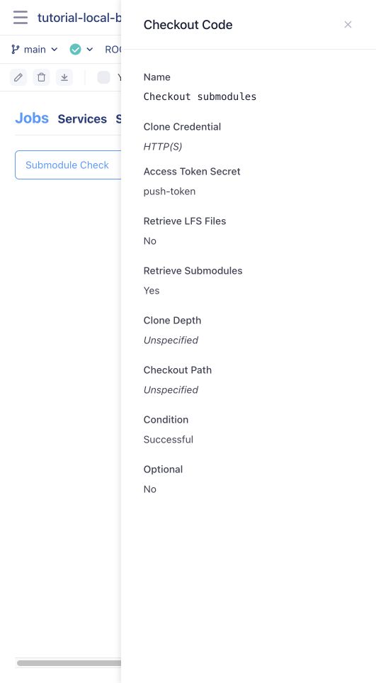 HTTP submodule checkout settings