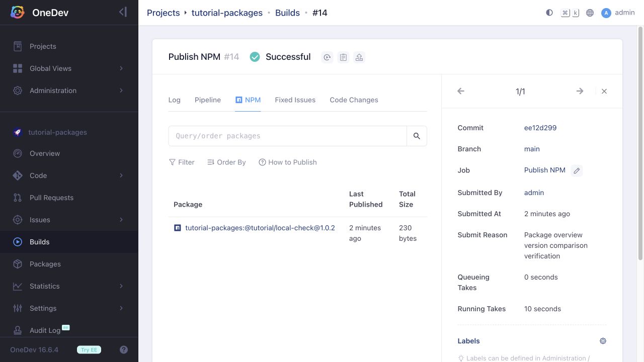 package tab