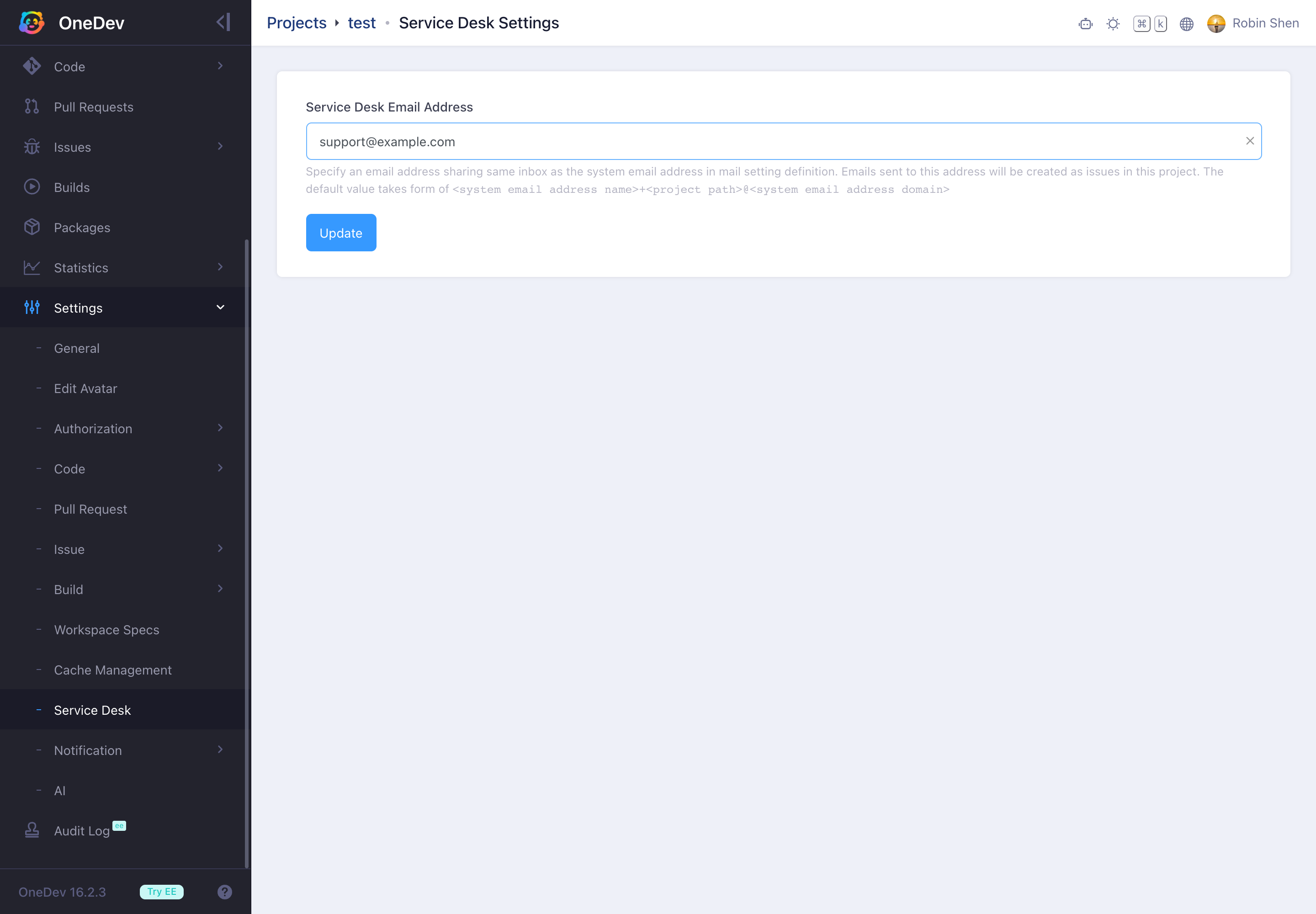 Project Service Desk