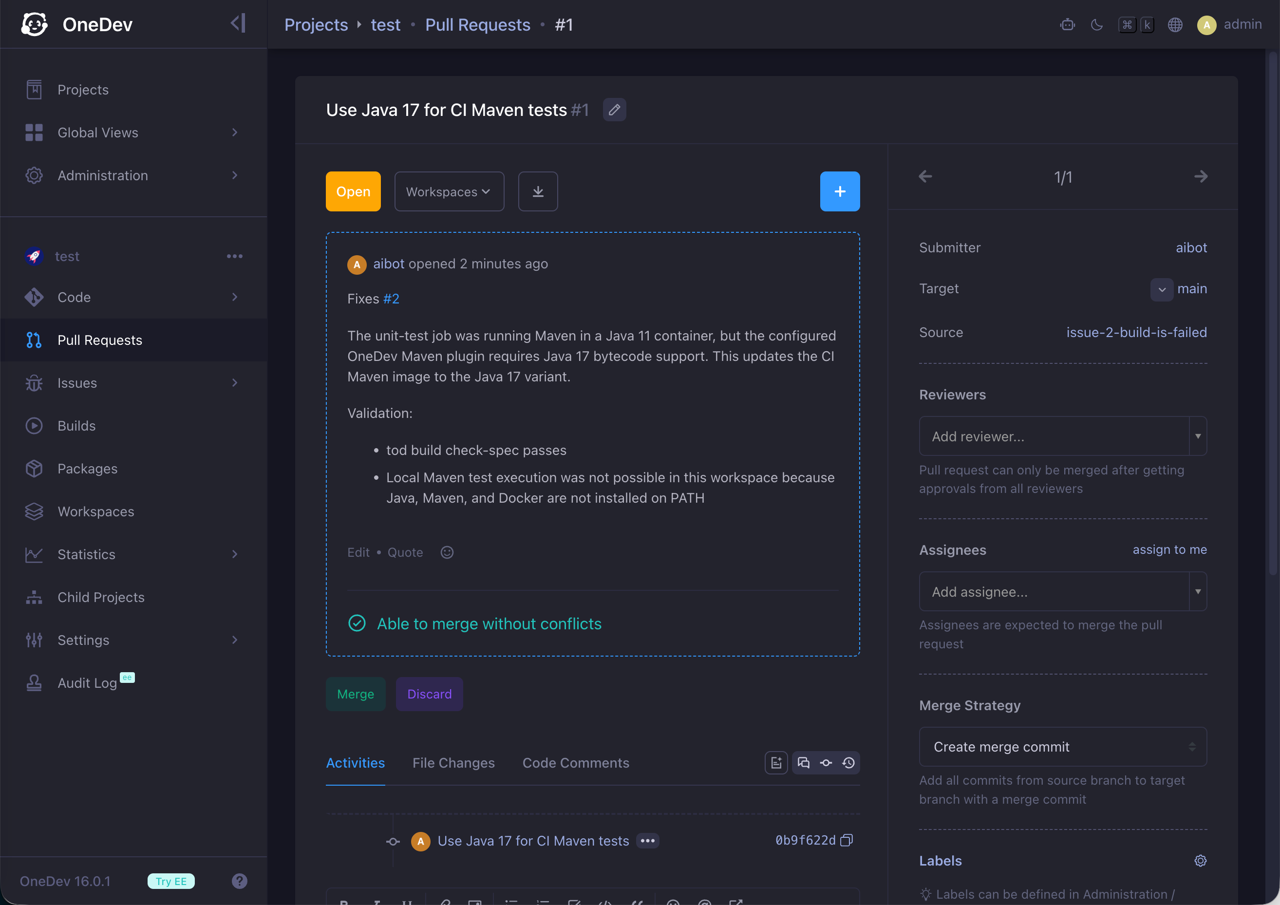 pull request