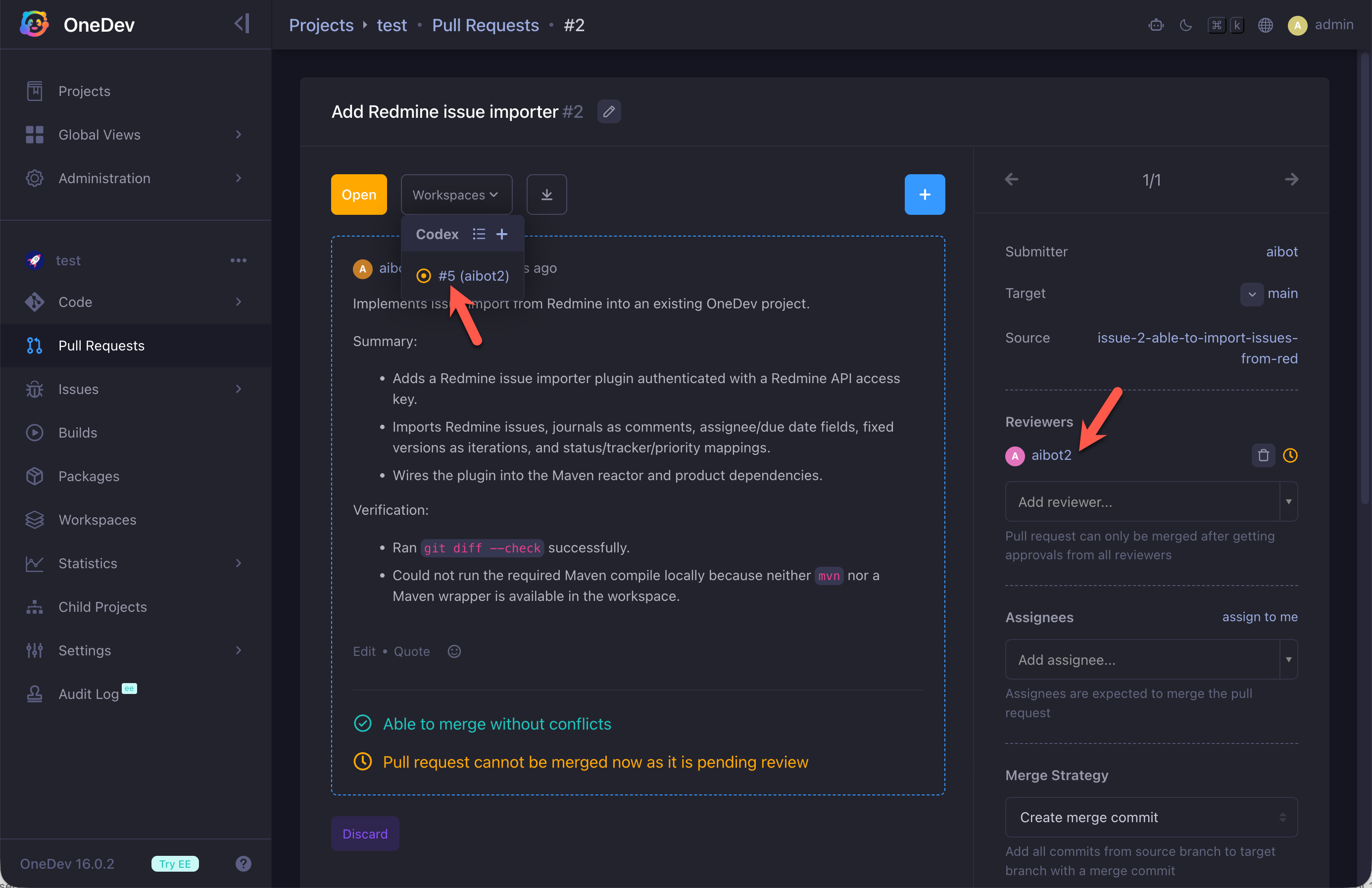 Reviewer workspaces