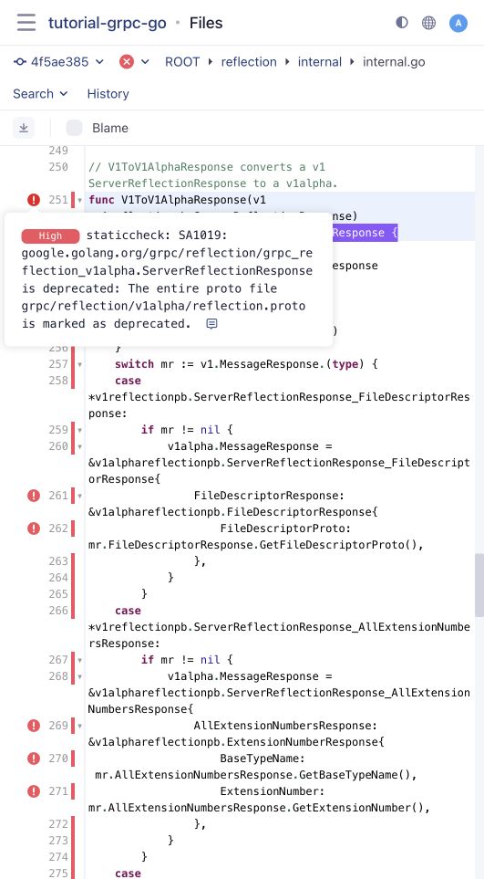 Go source annotations