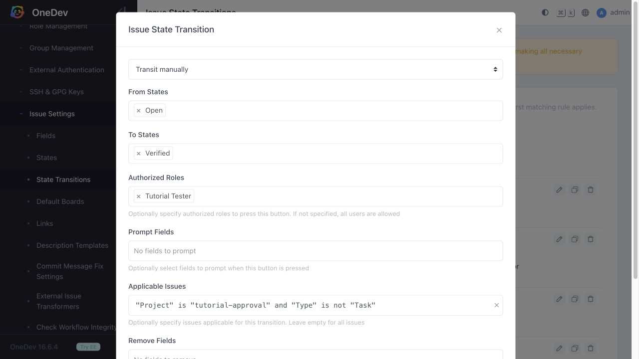 Transition to Verified